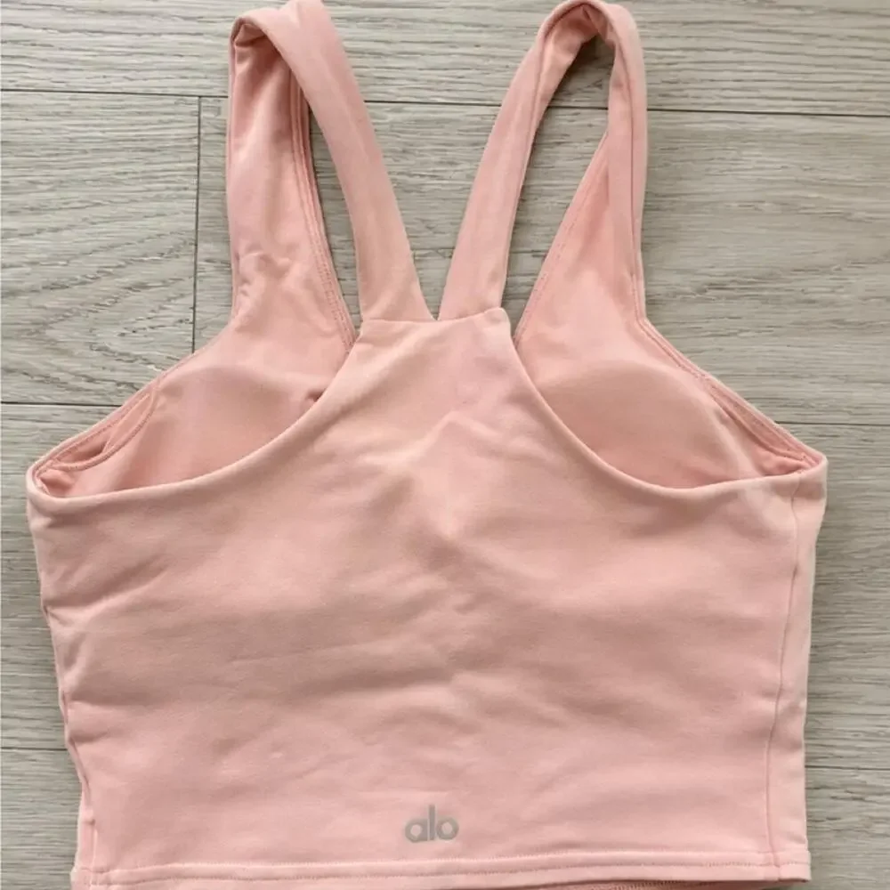 Alo Yoga Airbrush Real Bra Tank – Vintage Pink
